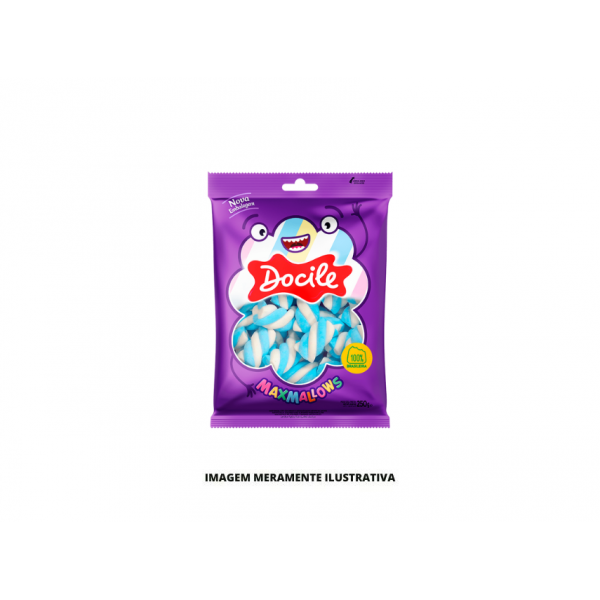 MARSHMALLOW - DOCILE - 250g TWIST AZUL BRANCO